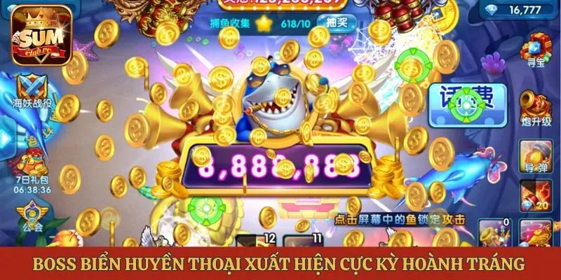 Boss biển huyền thoại xuất hiện cực kỳ hoành tráng mỗi ngày
