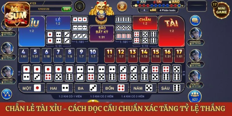 chẵn lẻ tài xỉu