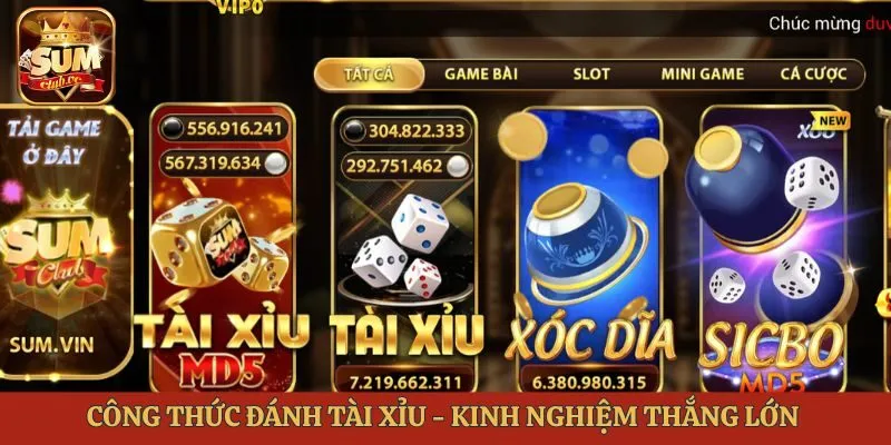 công thức đánh tài xỉu