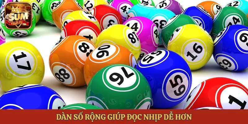 Dàn số rộng giúp đọc nhịp dễ hơn