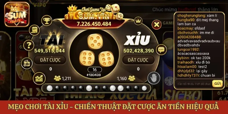Mẹo chơi tài xỉu